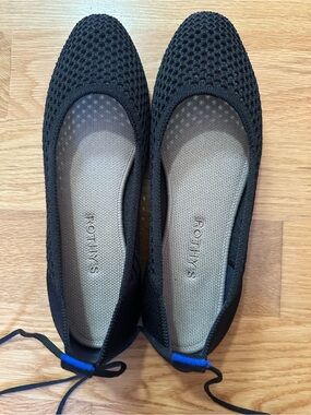 Rothy's Black Mesh Ballet Flats